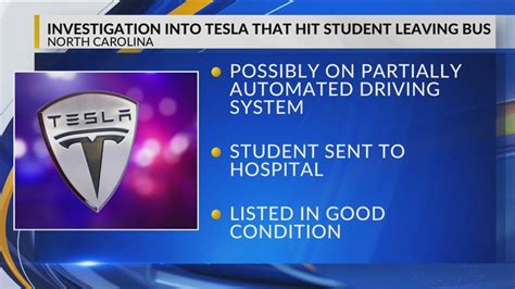 US probes crash involving Tesla that hit student leaving bus